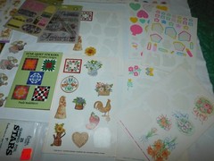 LARGE LOT VTG STICKERS 90s SOME SEALED FLORAL COUNTRY BEARS SUSAN WINGET ART 3D