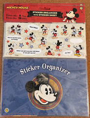 Disneyland Mickey Mouse Various Sticker Organizers with 64 Mickey Stickers
