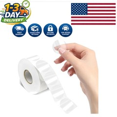 Versatile 1000 PCS Clear Circle Stickers – Easy Peel Self-Adhesive Seal Labels