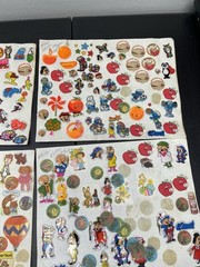 Vintage 80s Sticker Book Pages Scratch and Sniff Puffy Stickers Halloween