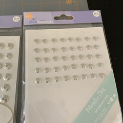HUGE LOT Joann Scrap Essentials + More- Faux Eyelets Gems Rhinestones