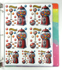 Food & Drink Sticker Binder Full Of Stickers
