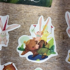 Lot of 12 ATO Planning Stickers Cat, Bear, Bunny & MIA Assorted Sizes Brand New