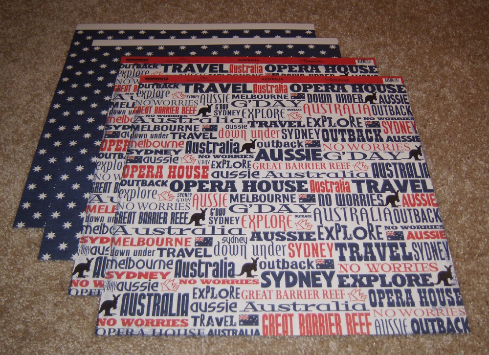 Reminisce Signature Series Double Sided Paper (4) ~ Australia G’Day