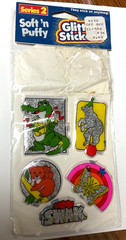 Vintage 1983 Soft ‘n Puffy Glitter Stickers 5 of 7 Series 2 Gordy International