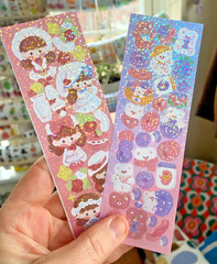 Super Huge Lot Of Cute Kawaii Korean + Japanese Stickers: Shaker, Mini, Glitter+