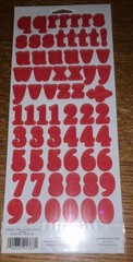 Lil Davis Designs ~Castaway Sunset Cardstock Alphabet Letters Scrapbook Stickers
