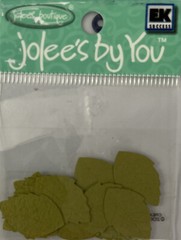 GREEN MID ROSE LEAF Die-cut Embellishment(20pc)Jolee’s•Flower•Garden•Long Stem
