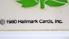Vintage 1980 Hallmark Cards 2 Sticker Sheets Flowers Floral Ladybug Happy Saying