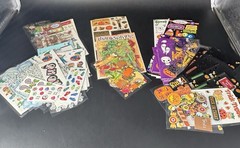 VTG Scrapbook Stickers All Loose Complete Sheets School Art Teacher Lot 300+