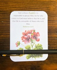 Bible Quotes Inspirational Faith Journal Cards #382 – Pink