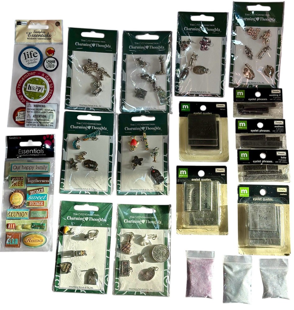 New Large Lot Charming Thoughts Making Memories Scrapbook Scrapbooking Stickers
