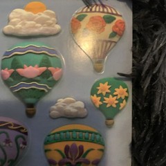 Vintage Hot Air Ballon Sticker Sheet AGC Inc