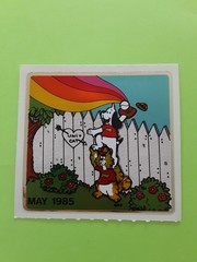 vintage 80’s BJ Decal Specialties foil unidog baseball large sticker module