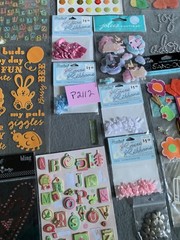 Scrapbooking & Craft Supplies Bundle Stickers Laser Borders Embellishments Ribbo