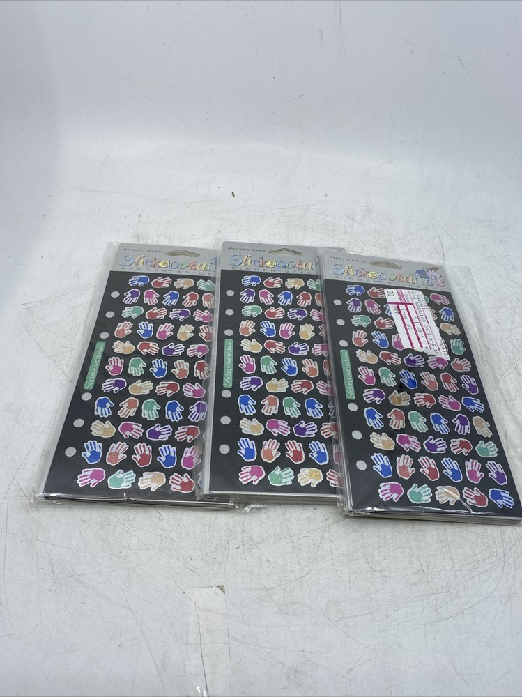 3pks Stickopotamus Glitter Binder Stickers – HANDPRINTS – SP-MT-41