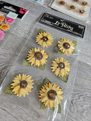 Sticker Lot – Flowers Scrapbooking 3D Stickers – Floral Spring Sunflower #108