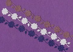 Flower Border glitter bling sparkle edging die cuts scrapbook cards