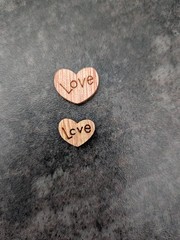 Small Rustic Wooden Love Hearts – 10mm & 15mm – Craft Packs 50–500