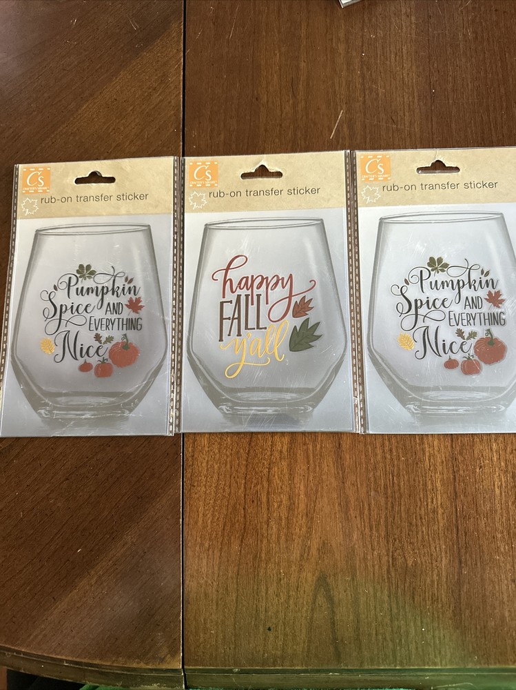 Crafters Square Ceramic 3 Stickers Lot