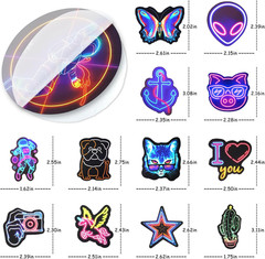 200 Pcs Water Bottle Stickers – Neon Vinyl for Crafts, Scrapbooking & Journaling