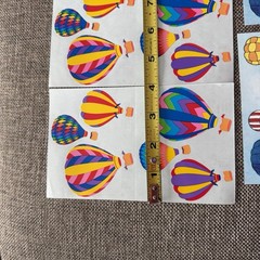 Vintage Mrs. Grossman’s Hot Air Balloons Sticker Sheet Style + AGC Sheets Read