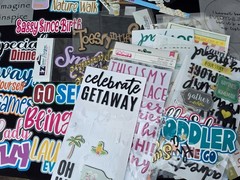 scrapbooking Titles lot 100+ pieces!!!! brand new ephemera!