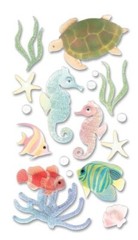 TOUCH OF JOLEE’S EMBELLISHMENTS – SEA HORSES, Turtle, Angel Fish – Vellum
