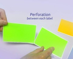 Rectangular Color Coding Labels 3×5 Inch 500 Pack Fluorescent Green Moving Boxes