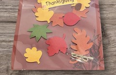 Harvest Thanksgiving Leaves Acorns Autumn 3D Scrapbook Stickers Wal-Mart NEW