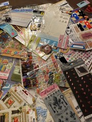 Scrapbooking Mixed Lot of Stickers Die Cuts Chipboard No Bunny Jolee’s Colorbok