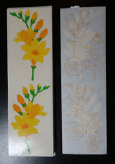 VTG Mrs. Grossman’s Stickers Floral Flowers Bouquet Tulips Yellow Daffodil Daisy
