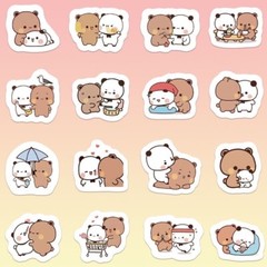 [LittleSnowPan] Yier Bubu Dudu 100-pc Cute Stickers | 3-5 day ship from USA