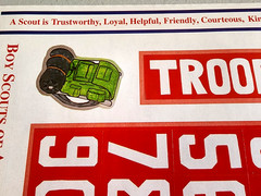 It Takes Two Eagle Scout Boy Scouts Sticker Sheet 5×12 Scrapbook Vintage 2004
