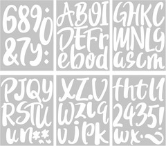 Waterproof Letter Decals Set for Classroom, 6 Inch