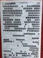 4 Letraset INSTANT LETTERING Transfer Letters 36pt HELVETICA BOLD NICE 7