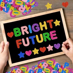 Huimdery Glitter Foam Letter Stickers 16 Colors