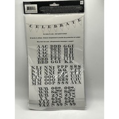 Me & My Big Ideas MambiSTICKS Black White Alphabet Number Stickers 173pc New