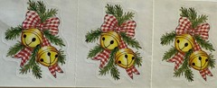 RING IN CHRISTMAS Stickers(3pc)Provo*Evergreen Sprigs*Holiday*Bells*Card Making*
