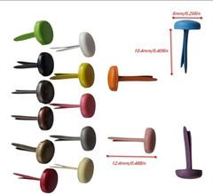 300 Pieces 6Mm round Brads 15 Colors Random Mixed in Storage Box, Paper Fastener