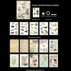 251Pcs Vintage Scrapbook Supplies Pack Kit for Junk Journal Bullet Aesthetic Pap