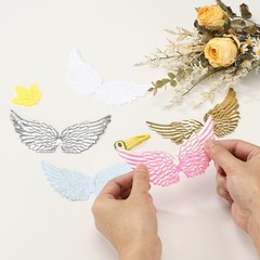 18Pcs Wings for Angels for Crafts, Blue Wings for Decorations (13.5cm)