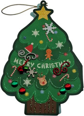 Christmas Brads Set, 212 PCS Metal Paper Fasteners, 8 Holiday Shapes & 16 Colors
