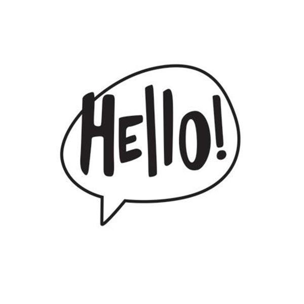 #274 Darice Embossing Folder Essentials » HELLO «30032601