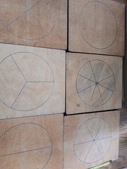 AccuCut Jumbo Die Cut Lot Of 6 Fraction Circle Whole 1/8 1/6 1/4 1/3 1/2