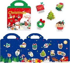 Christmas Sticker Book for Kids – Reusable Stickers For Toddler Travel, Ages 1-8