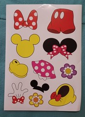 Mickey & Minnie Mouse Themed Stickers – Lot of 1 Sheet