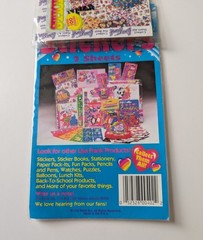 New Vintage Lisa Frank Sticker 2 Sheet Pack S125 Sunglasses Lipstick Bows