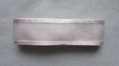2 – 7/8″ ORGANZA W/SATIN EDGED RIBBONS – LIGHT PURPLE/GRAY – 1 YARD @
