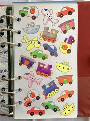 Stickopotamus Sticker 6-Ring Binder Album With 24 Stickers Pages